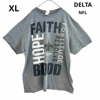 デルタ(DELTA)のDELTA  NFL ニューオーリンズ セインツ  Tシャツ 霜降 XL(Tシャツ/カットソー(半袖/袖なし))