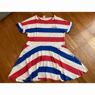 プチバトー(PETIT BATEAU)のプチバトー　ptite bateau ワンピース半袖 8a 120cm130cm(ワンピース)