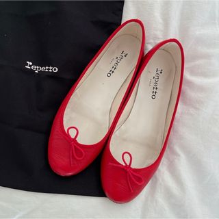 レペット(repetto)のレペット　サンドリオン　赤　38.0(バレエシューズ)