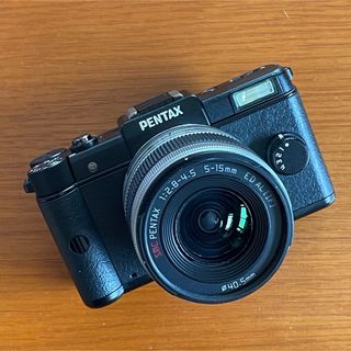 ペンタックス(PENTAX)のPENTAX Q レンズキット ブラック 実用中古品 程度良好(ミラーレス一眼)