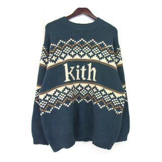 キス(KITH)のキス KITH ■ 【 KITHMAS FAIR ISLE CREWNECK SWEATER 】 フェア アイル クルーネック ニット セーター n5831(ニット/セーター)