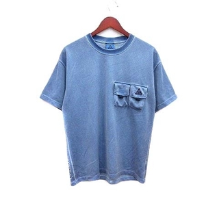 NIKE ACG Tシャツ カットソー クルーネック 半袖 M 青 ブルー(Tシャツ/カットソー(半袖/袖なし))