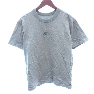 ナイキ(NIKE)のナイキ NIKE カットソー Tシャツ クルーネック 刺繍 半袖 S グレー(Tシャツ/カットソー(半袖/袖なし))