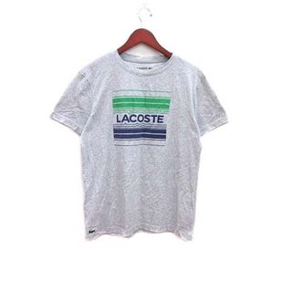 ラコステ(LACOSTE)のLACOSTE SPORT Tシャツ カットソー プリント 半袖 M グレー(Tシャツ/カットソー(半袖/袖なし))