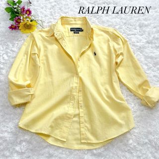 ラルフローレン(Ralph Lauren)のラルフローレン ⭐️コットン シャツ オックスフォード ポニー刺繍 イエロー L(シャツ/ブラウス(長袖/七分))