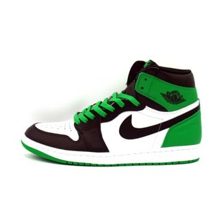 ナイキ(NIKE)のナイキ NIKE ■ 【 AIR JORDAN 1 RETRO HIGH OG Celtics Black and Lucky Green DZ5485 031 】 エア ジョーダン 1 ハイ セルティックス ブラック アンド ラッキー グリーン スニーカー h0809(スニーカー)