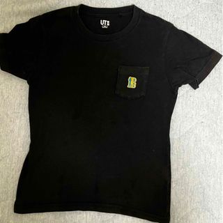 ユニクロ(UNIQLO)のユニクロ　UT  120センチ　名探偵コナン　半袖　黒　無地(Tシャツ/カットソー)