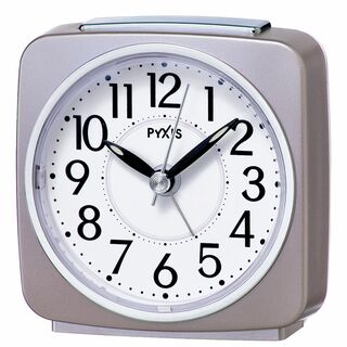 【色: 薄ピンクパール】セイコー クロック 目覚まし時計 アナログ PYXIS (置時計)
