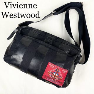 ヴィヴィアンウエストウッド(Vivienne Westwood)のヴィヴィアンウエストウッド　ショルダーバッグ　オーブ　ブラック　キャンバス(ショルダーバッグ)