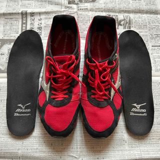 ミズノ(MIZUNO)のミズノ　ランニングシューズ　ウェーブスペーサー　AR4 ワイド　28.5 赤黒(シューズ)