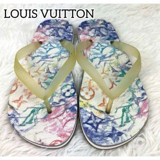 ルイヴィトン(LOUIS VUITTON)の希少✨極美品　ルイヴィトン モリトールライン ビーチサンダル モノグラム(ビーチサンダル)