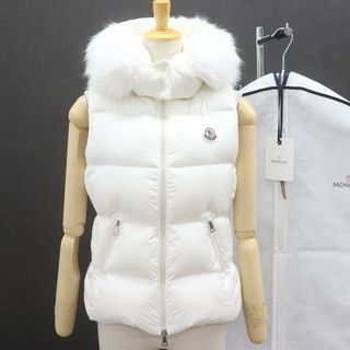 モンクレール(MONCLER)のIT5O9NH1F5QS 国内正規品 美品 モンクレール ダウン ベスト ガリヌール I20931A00163  レディース ホワイト サイズ1(ダウンベスト)