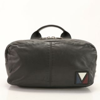 ルイヴィトン(LOUIS VUITTON)の美品 ルイヴィトン Vライン ファスト レザー 2WAY ボディバッグ M50445 斜め掛け ボディ ウエストポーチ ハンド メンズ EEE Z15-1(ボディーバッグ)