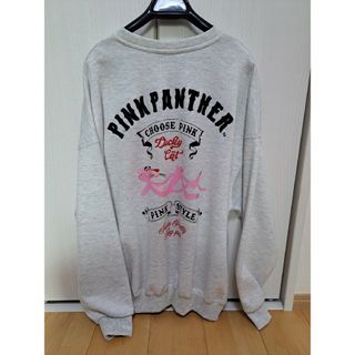 【新品】ピンクパンサー/PINKPANTHERバックプリントスウェット Mサイズ