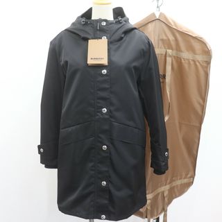 バーバリー(BURBERRY)のITWN5LGKQEO0 未使用 BURBERRY LONDON バーバリーロンドン ナイロン ロングジャケット ブラック サイズ36 ガーメント(ナイロンジャケット)