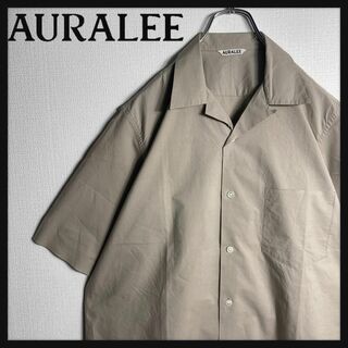 オーラリー(AURALEE)の【即完売モデル】オーラリー　開襟　半袖シャツ　サイズ4　A8SS02WC(シャツ)