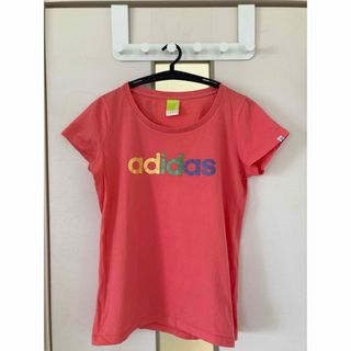 アディダス(adidas)のadidasアディダスレディースシャツMサイズ ロゴ(Tシャツ(半袖/袖なし))