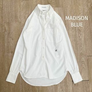 マディソンブルー(MADISONBLUE)のマディソンブルー＊ボタンダウンシャツ　コットン　白　00(シャツ/ブラウス(長袖/七分))