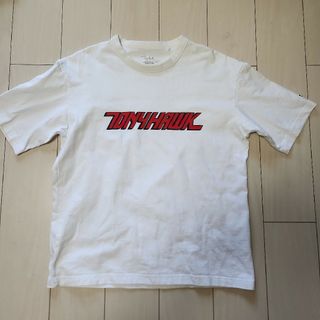 ジーユー(GU)のGU　TONY HAWK トニー・ホーク Tシャツ　ホワイト(Tシャツ/カットソー(半袖/袖なし))