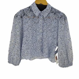 ザラ(ZARA)のZARA(ザラ) クロップドフラワーシアーL/Sシャツブラウス レディース(シャツ/ブラウス(長袖/七分))