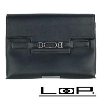 バリー(Bally)の■新同■　バリー クラッチ バッグ セカンド バッグ レザー ブラック 黒 6235483 【145803】(セカンドバッグ/クラッチバッグ)