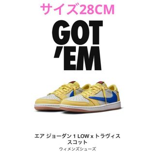 ナイキ(NIKE)の【即日発送】1LOW OG x Travis Scott Canary28cm(スニーカー)