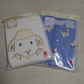 ユニクロ(UNIQLO)のユニクロ キルトカバーオール＆joy of print カバーオール サイズ60(カバーオール)