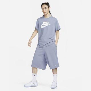 ナイキ(NIKE)のナイキ　フレンチテリー　ショートパンツ　XL  パープル(ショートパンツ)