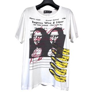 ヒステリックグラマー(HYSTERIC GLAMOUR)の匿名発送　美品　ヒステリックグラマー　モナリザプリントT サイズM ホワイト(Tシャツ/カットソー(半袖/袖なし))