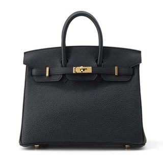 エルメス(Hermes)のエルメス バーキン25 ブラック/ゴールド金具 トゴ W刻印 HERMES Birkin ハンドバッグ 黒(ハンドバッグ)