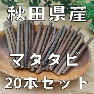 秋田県産 またたび20本超セット[ マタタビ]防腐剤不使用・天然モノ(猫)