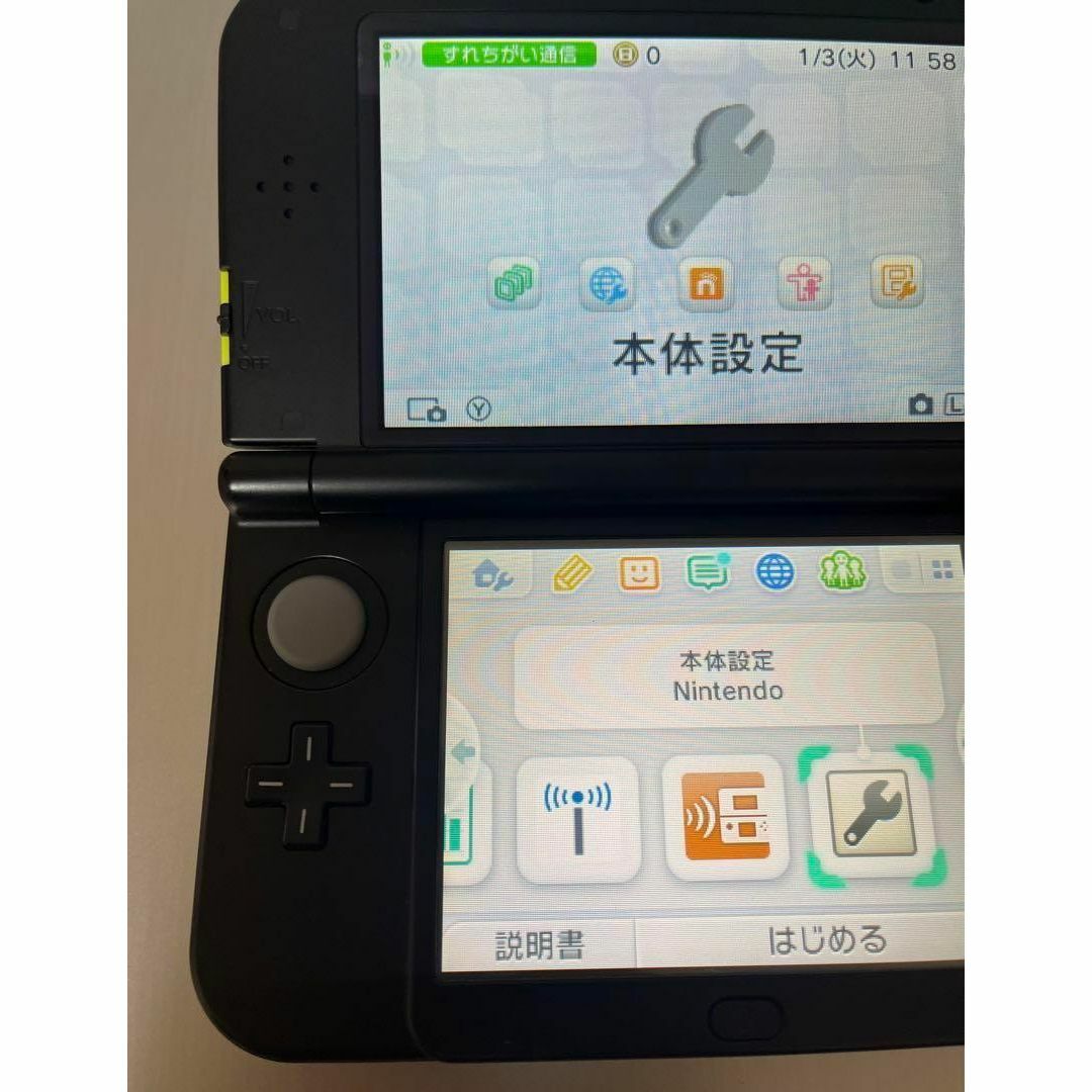 美品 Newニンテンドー3DS LL ライム×ブラック 美品 Newニンテンドー3DS LL ライム×ブラック