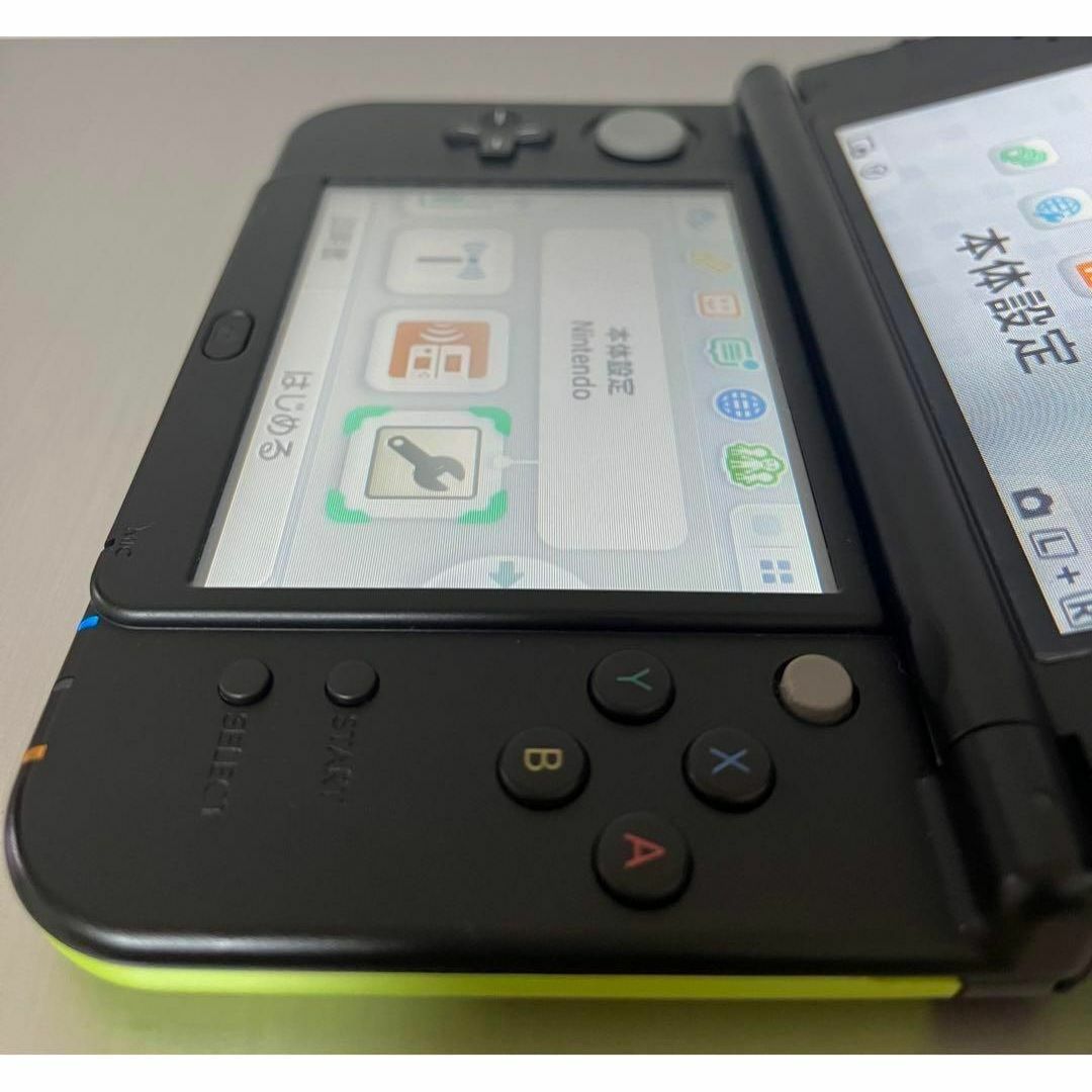 美品 Newニンテンドー3DS LL ライム×ブラック 美品 Newニンテンドー3DS LL ライム×ブラック