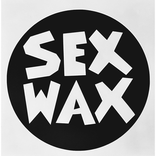 SEX WAX カッティングステッカー◆黒グロス◆ブラック◆(サーフィン)