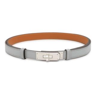 エルメス(Hermes)のエルメス べルト ケリー 18 ブルーグラシエ/シルバー金具 ヴォーエプソン B刻印 HERMES(ベルト)