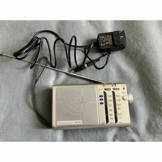 パナソニック(Panasonic)のPanasonic FM/AMラジオ　RF-U150-S ACアダプター付(ラジオ)