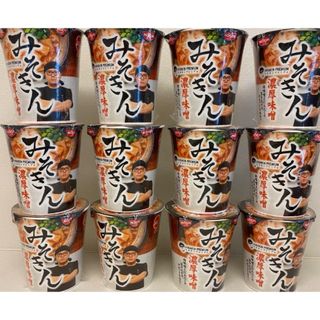 みそきん ラーメン 12個 1カートン分 ヒカキン 濃厚味噌 HIKAKIN(インスタント食品)