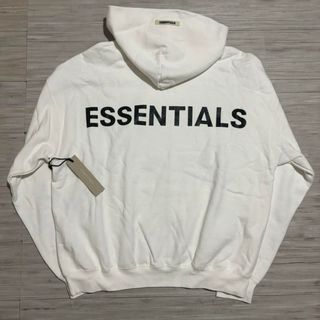 S.ESSENTIALS - 【新品】ESSENTIALS エッセンシャルズ パーカー ホワイト Lサイズ