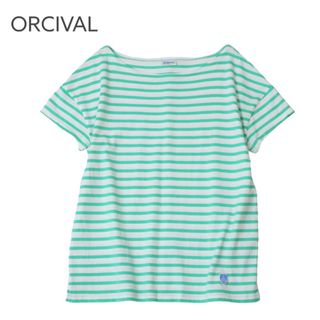 ORCIVAL オーシバル 40/2 STRIPE ショートスリーブTシャツ