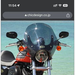 ハーレーダビッドソン(Harley Davidson)の【おまけ付】 ガイラ シールド スポーツスター ビキニカウル 風防(パーツ)