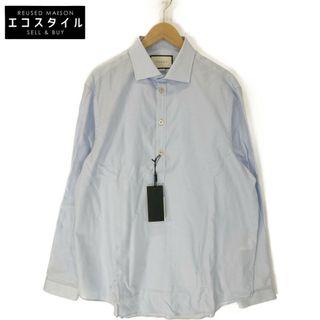 グッチ(Gucci)のグッチ ﾗｲﾄﾌﾞﾙｰ 18年 539707 Z321B ｺｯﾄﾝ ﾌﾟﾙｵｰﾊﾞｰｼｬﾂ 54(その他)