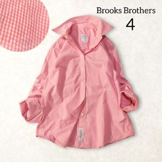 ブルックスブラザース(Brooks Brothers)のブルックスブラザーズ ✿ ギンガムチェック 長袖 シャツ 4 L ピンク 綿(シャツ/ブラウス(長袖/七分))