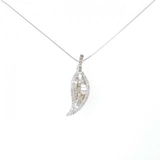 K18WG ダイヤモンド ネックレス 1.00CT(ネックレス)