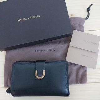 Bottega Veneta - ボッテガヴェネタ  財布 折り畳み ブラック 牛革 レディース メンズ