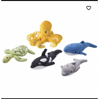 IKEA - IKEA イケア　海の生き物　ぬいぐるみ　5点セット