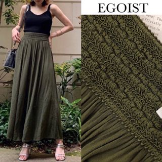 エゴイスト(EGOIST)のエゴイスト デザイン ゴム ワイド パンツ(バギーパンツ)