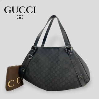 グッチ(Gucci)のほぼ未使用■グッチ■アビーライン GGナイロン セミショルダートートハンドバッグ(トートバッグ)