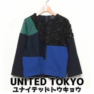 ユナイテッドトウキョウ(UNITED TOKYO)のUNITED TOKYO フラワー3Dレースブラウス 7分袖 トップス ブラウス(シャツ/ブラウス(長袖/七分))