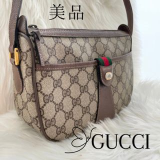 グッチ(Gucci)のオールド グッチ ショルダー バッグ シェリーライン GG ロゴ 斜めがけ (ショルダーバッグ)