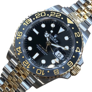 ロレックス(ROLEX)の　ロレックス ROLEX GMTマスター2 126713GRNR ブラック K18/SS 自動巻き メンズ 腕時計(その他)